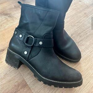 Black Moto Style Boots